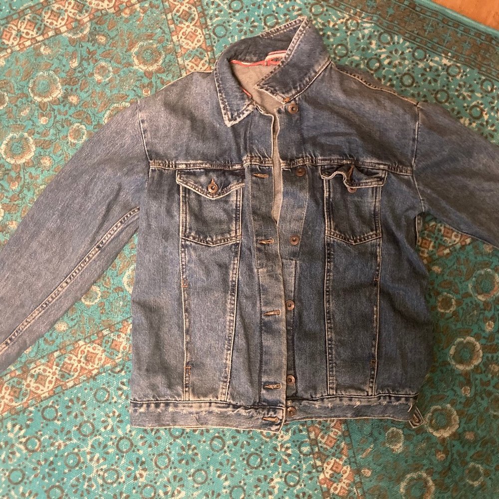 Free people oversize denim jacket